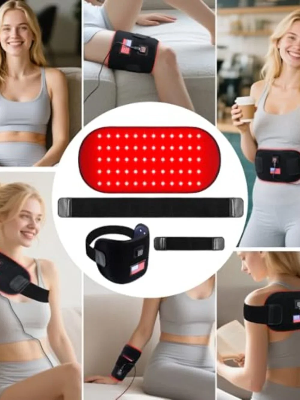 Red Light Infrared Therapy Pad 12.4"x 6.1" Dual Wavelength for Body & Home - Picture 6 of 7